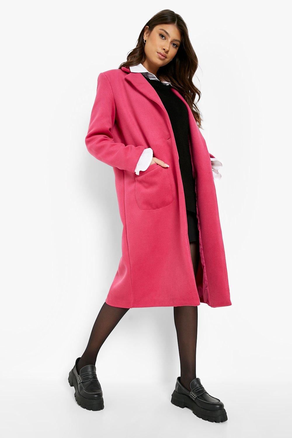 Manteau long ajusté femme clearance